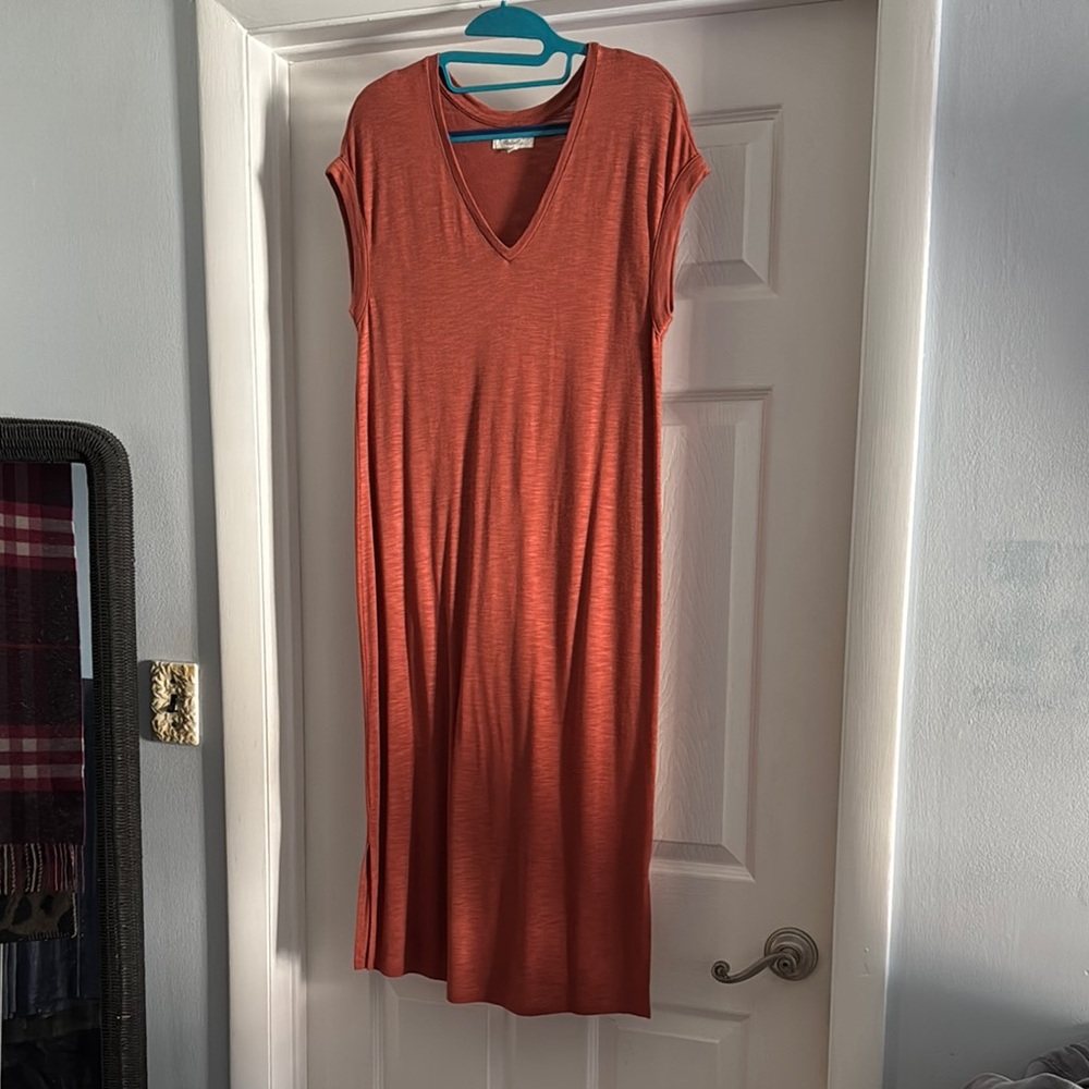 Madewell Elegant Rust Orange Women's Dress size medium